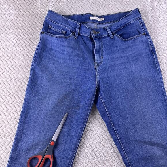 Levis Jeans Womens Size 6 Blue Mid Rise Bootcut 28x32 Stretch Med Wash Western - Picture 14 of 16